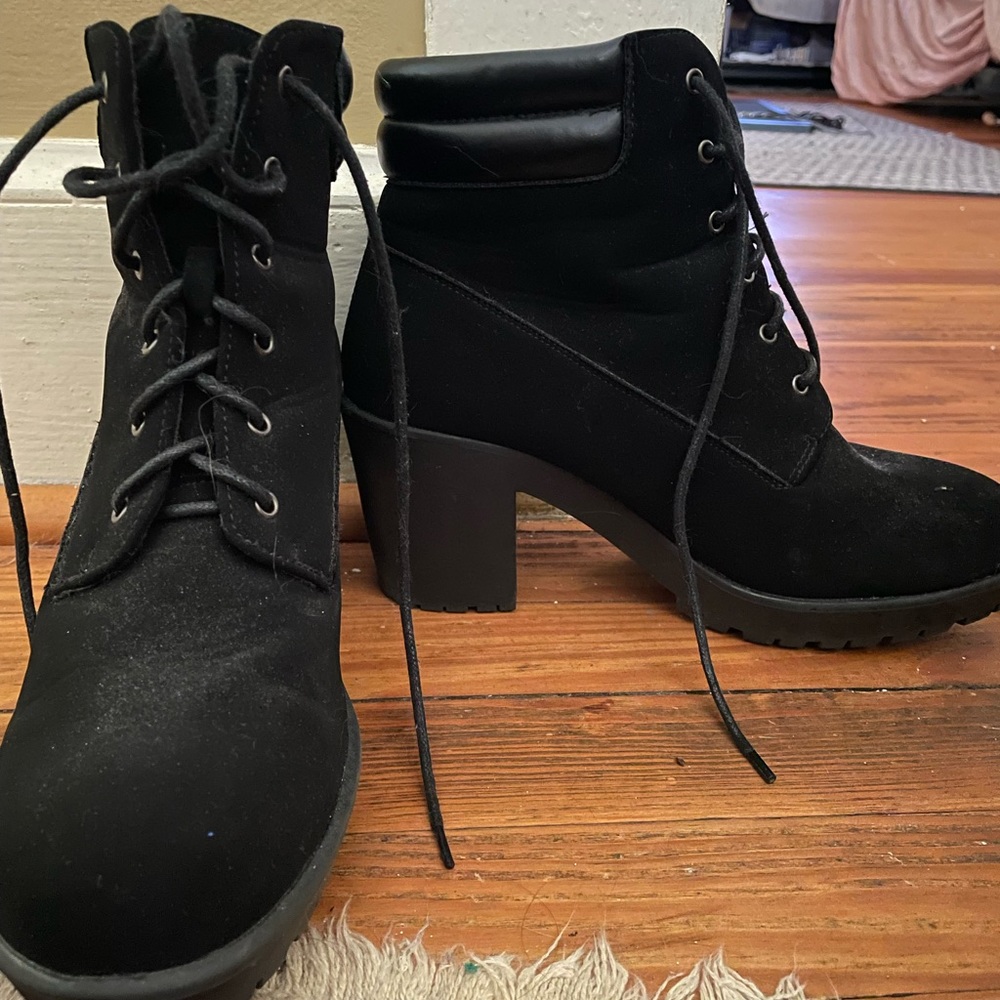 Rue21 vegan leather boots, size 9